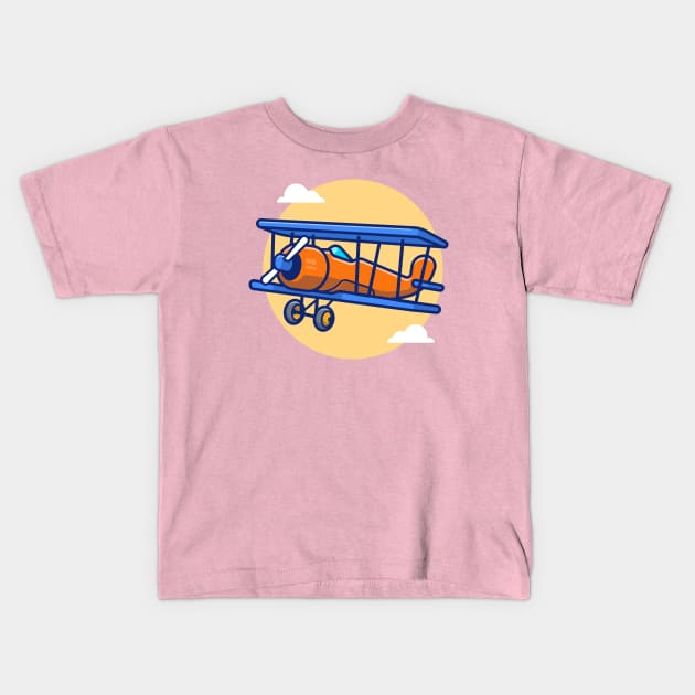 Vintage Plane Kids T-Shirt by Catalyst Labs